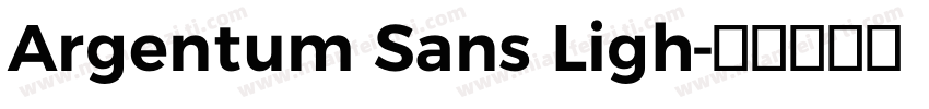 Argentum Sans Ligh字体转换